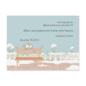 Whimsical Winter Wedding Save the Date Postcard