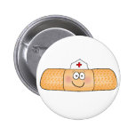 Whimsicla Band Aid Bandage with Nurse Hat Cute Pinback Buttons