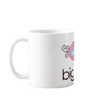 Whimsy Birds Big Sister T-shirt Announcement Coffee Mugs