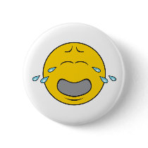 Whining Crying Smiley Face Pinback Buttons