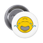 Whining Crying Smiley Face Pinback Buttons