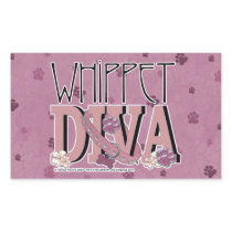 Whippet DIVA Rectangular Sticker