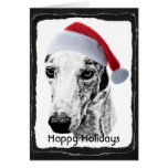 Whippet dog greeting card