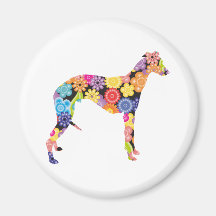 Whippet Fridge Magnet