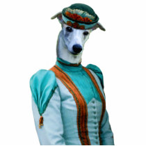 Whippet Lady Blue Photo Sculpture