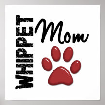 Whippet Mom Paw Print 2
