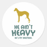 Whippet Round Sticker