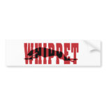 Whippet silhouette bumper stickers