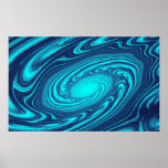 Whirlpool fractal poster