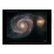 WhirlpoolGalaxy-M51-2005-12a Greeting Card