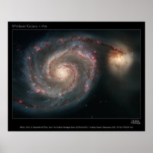 WhirlpoolGalaxy-M51-2005-12a Poster