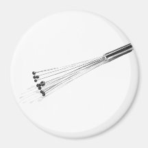 "Whisk" Kitchen Tool Watercolor Refrigerator Magnets