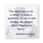Whiskey and Churchill Fridge Magnet