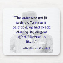 Whiskey and Churchill Mousepads