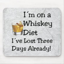 Whiskey Diet Mouse Pad
