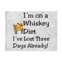 Whiskey Diet Post Card