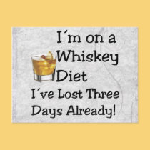 Whiskey Diet postcards