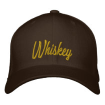 Whiskey Embroidered Hat