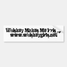 Whiskey Makes Me Frisky Bumper Stickers