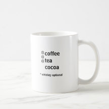 Whiskey optional checklist mug