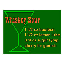 Whiskey Sour Post Card