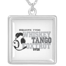 Whiskey Tango Foxtrot - Aviation Humor Necklace
