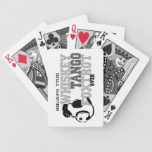 Whiskey Tango Foxtrot - Aviation Humor Bicycle Poker Deck