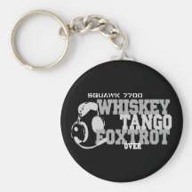 Whiskey Tango Foxtrot - Aviation Humour Keychain