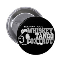 Whiskey Tango Foxtrot - Aviation Humour Pin