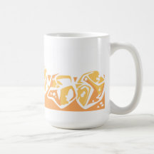 Whisky on the rocks, comic mug mokken
