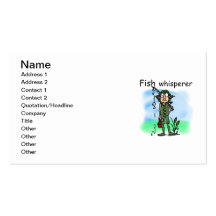 Whisperer de poissons cartes de visite personnelles