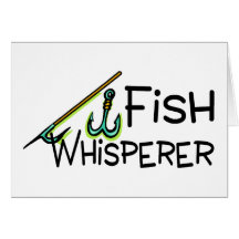 Whisperer de poissons cartes de vœux