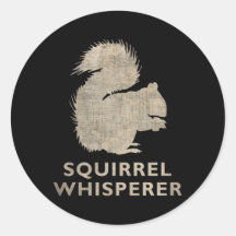 Whisperer vintage d'écureuil adhésif
