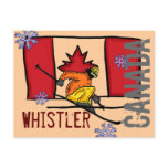 Whistler Canada ski postcard