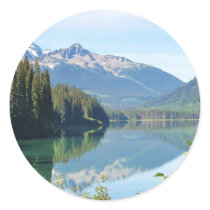 Whistler Lake Round Sticker