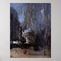 WHISTLER-NIGHT IN BLACK and GOLD-PRINT-SUPER SIZE