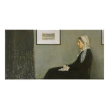 Whistler's Mother by James Abbot McNeill Whistler Photo Card Template