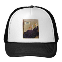 Whistlers Mother - Pembroke Welsh Corgi 7b Mesh Hats