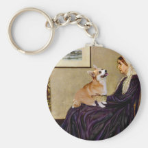 Whistlers Mother - Pembroke Welsh Corgi 7b Key Chains