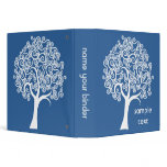 White Abstract Tree binders