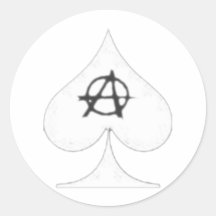white anarchitect spade stickers
