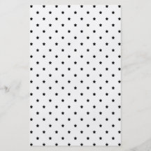 White and Black Star Pattern. Custom Flyer