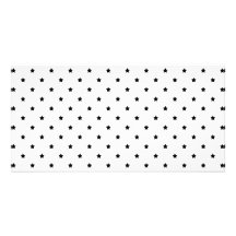 White and Black Star Pattern. Photo Greeting Card