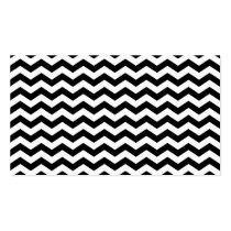 White and Black Zig Zag business cards