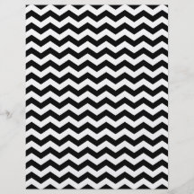 White and Black Zig Zag Custom Flyer