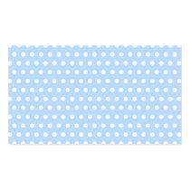 White and Blue Polka Dot Pattern. Spotty. Business Card Templates