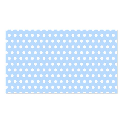White and Blue Polka Dot Pattern. Spotty. Business Card Templates