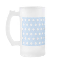 White and Blue Polka Dot Pattern. Spotty. Coffee Mug