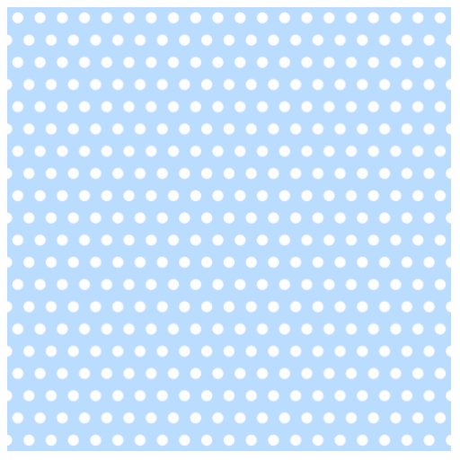 White and Blue Polka Dot Pattern. Spotty. Acrylic Cut Outs
