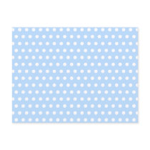 White and Blue Polka Dot Pattern. Spotty. Post Card